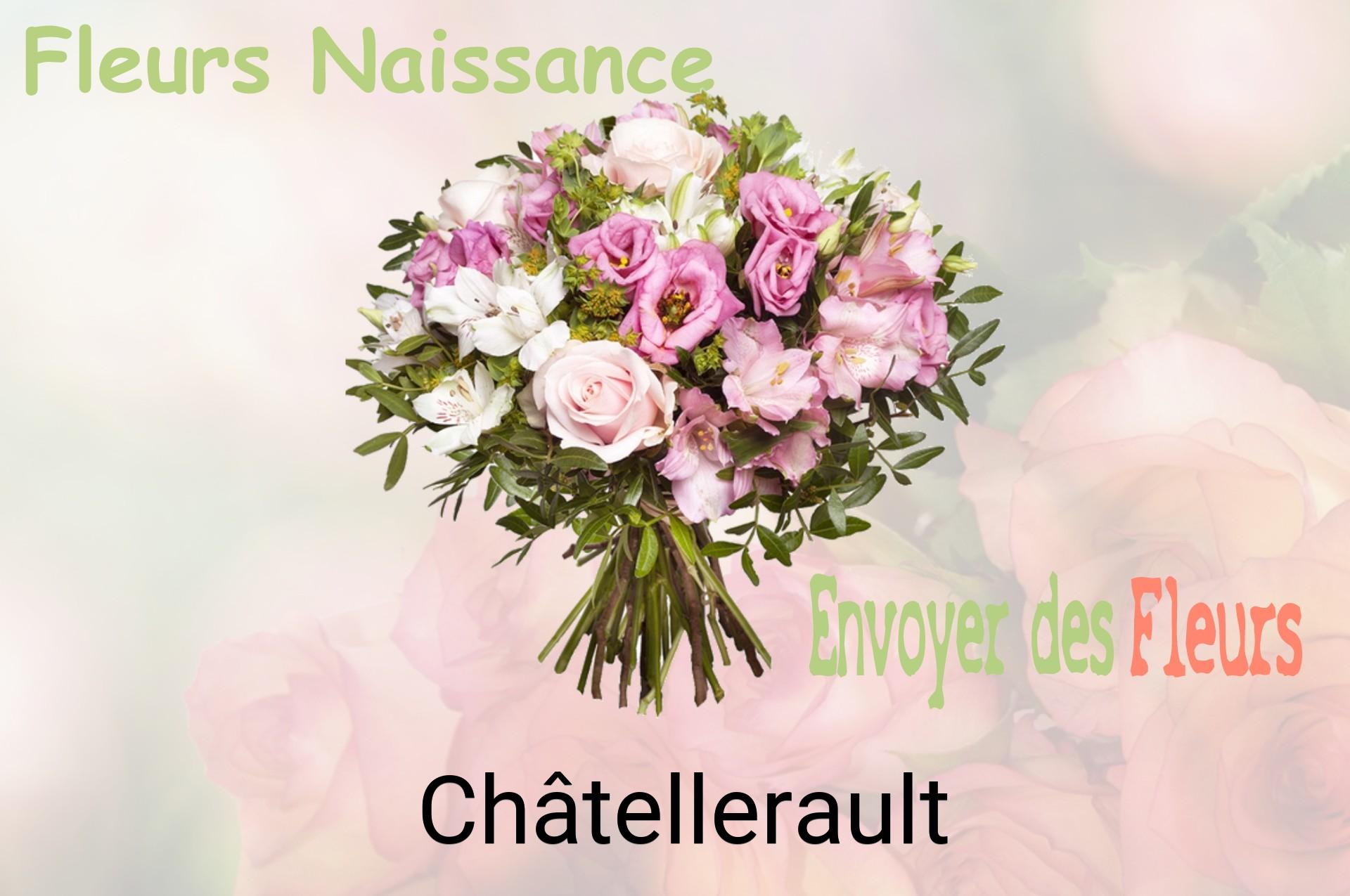Bouquet de fleurs de naissance livré à Châtellerault